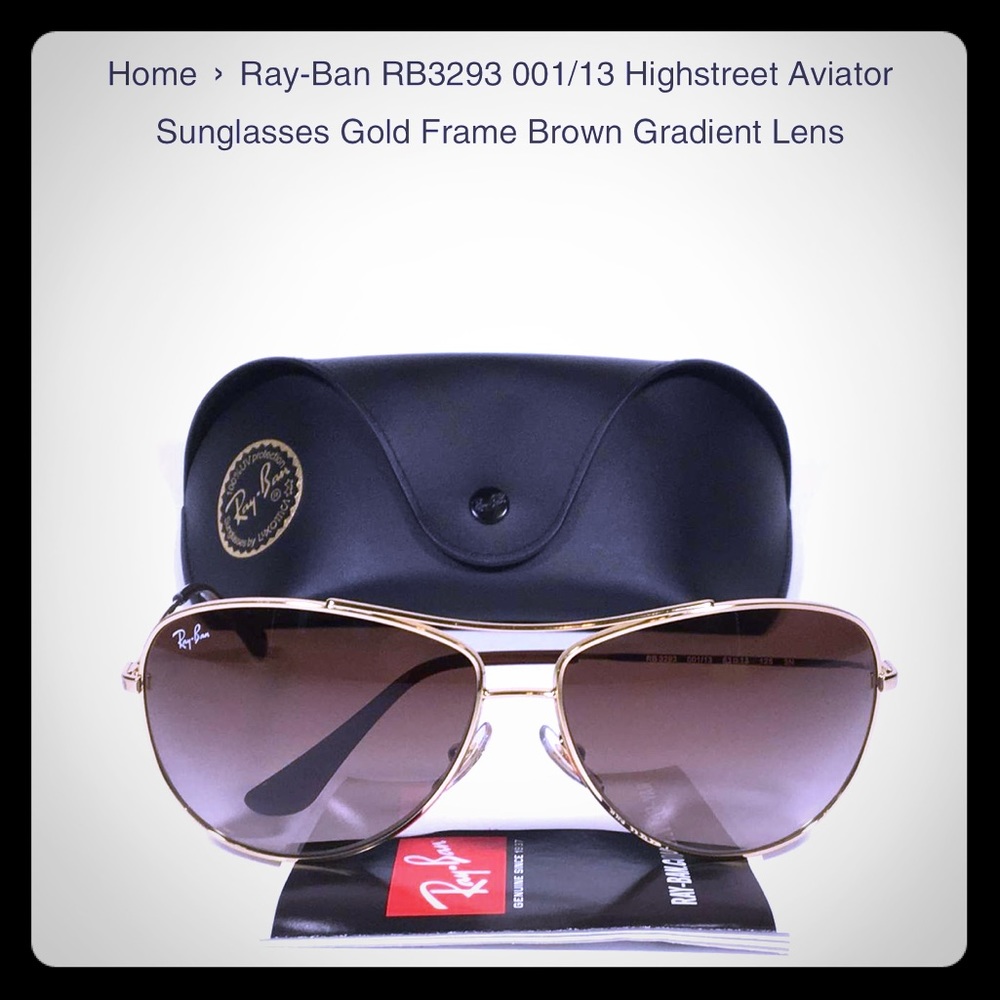 RB3293 Highstreet Aviator Gold Frame/Brn Gradient